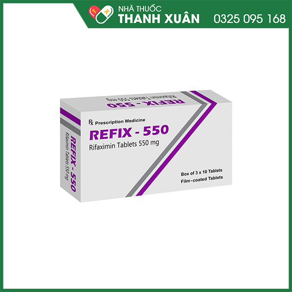 Refix-550 điều trị ruột kích thích